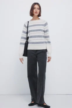 Camisola riscas de lurex