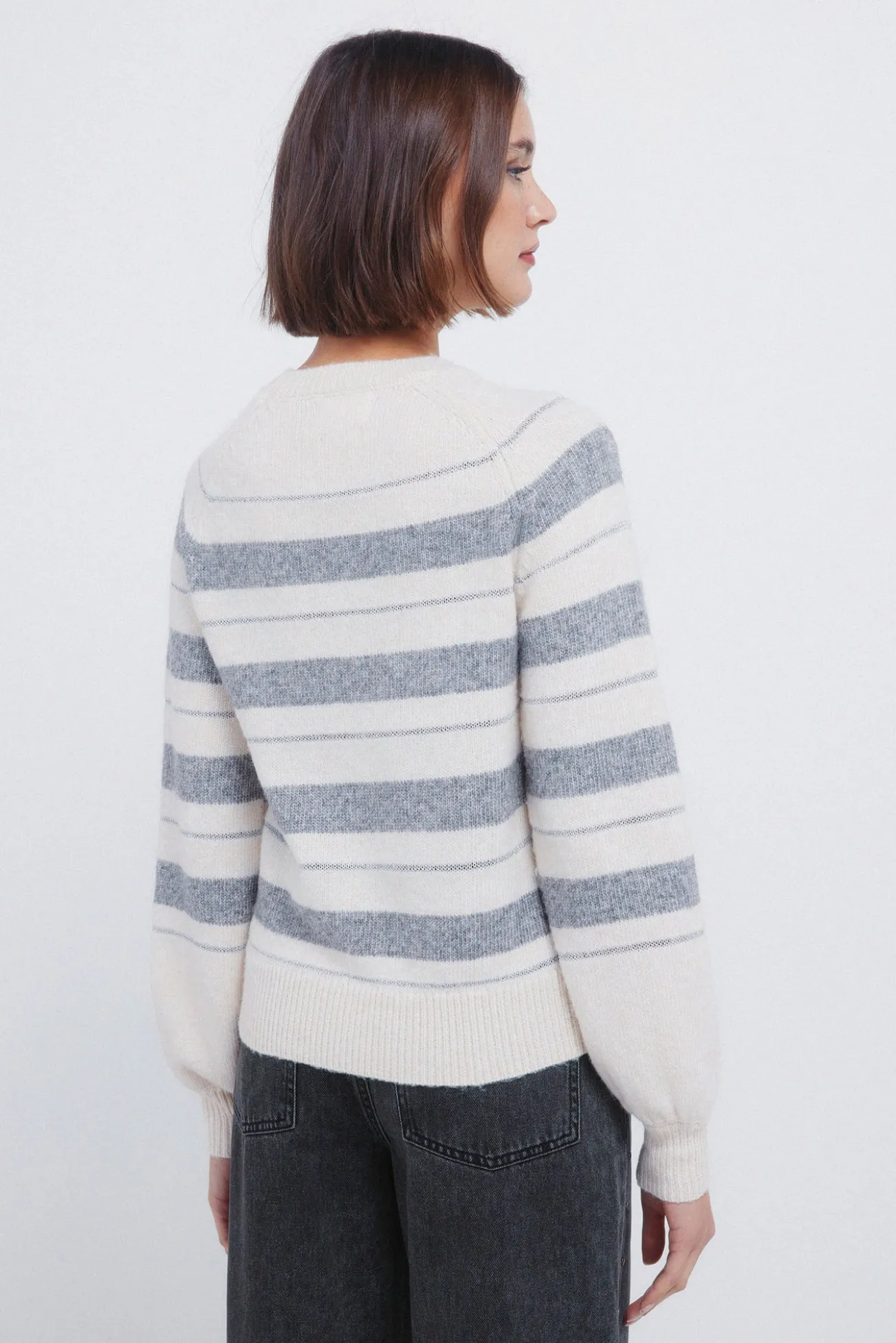 Camisola riscas de lurex
