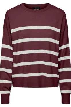 Camisola riscas gola redonda