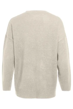 Camisolas comprida gola em bico