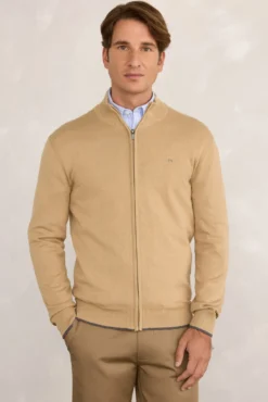 Cardigan canelado