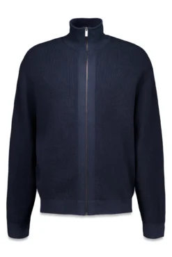 Cardigan com casaco de malha