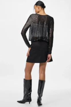 Cardigan com gravata de laçada