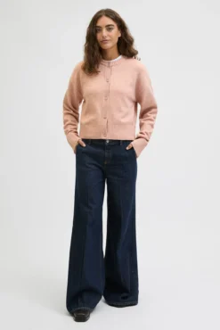 Cardigan de malha com botões