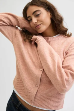 Cardigan de malha com botões