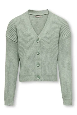 Cardigan de malha para meninas.