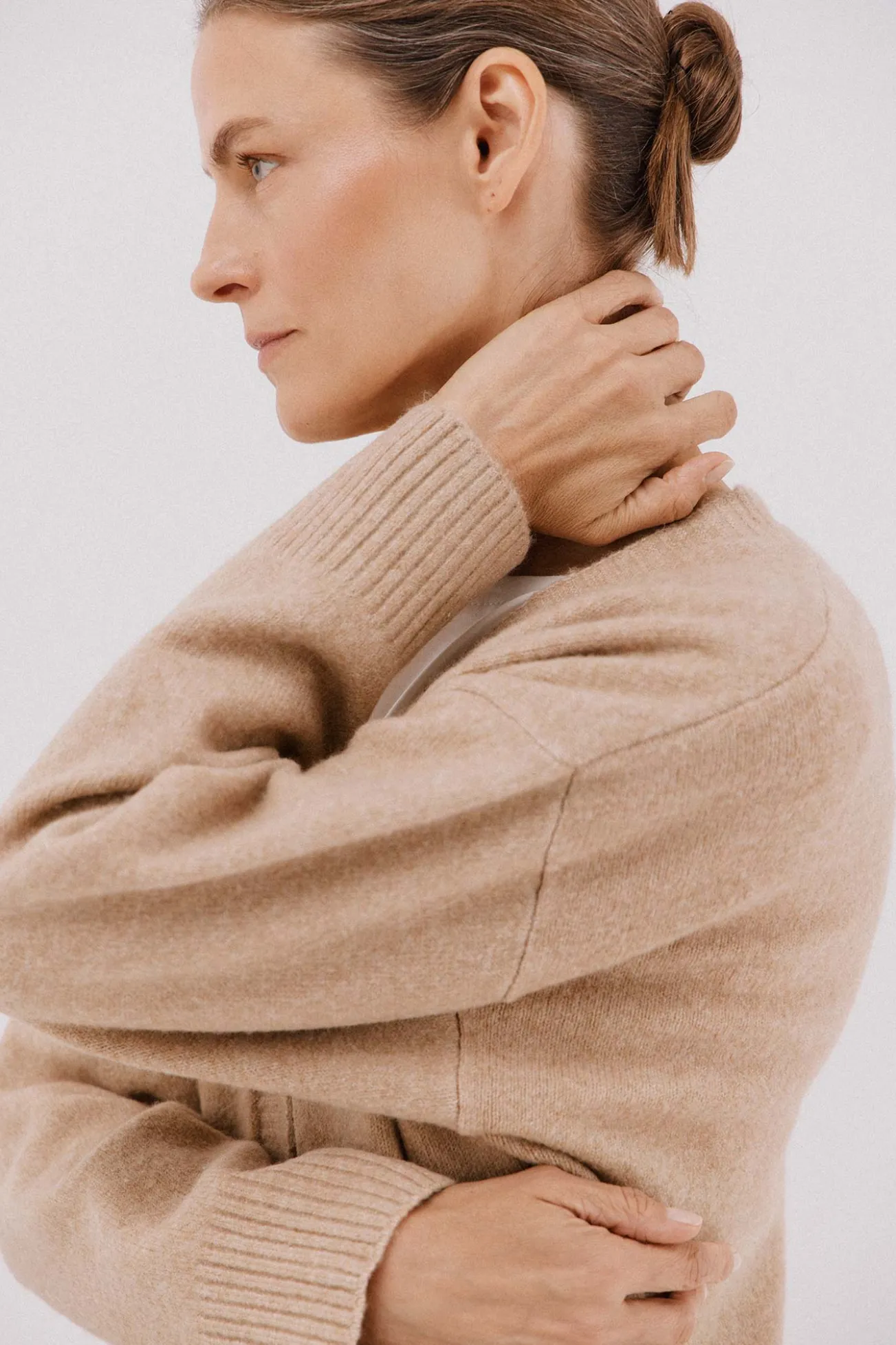 Cardigan longo com bolsos