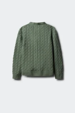 Cardigan universitário feminino
