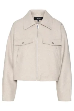 Casaco de feltro de manga comprida