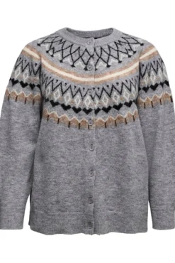 Casaco de malha de malha grega plus size