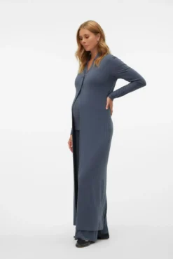 Casaco longo de malha para maternity