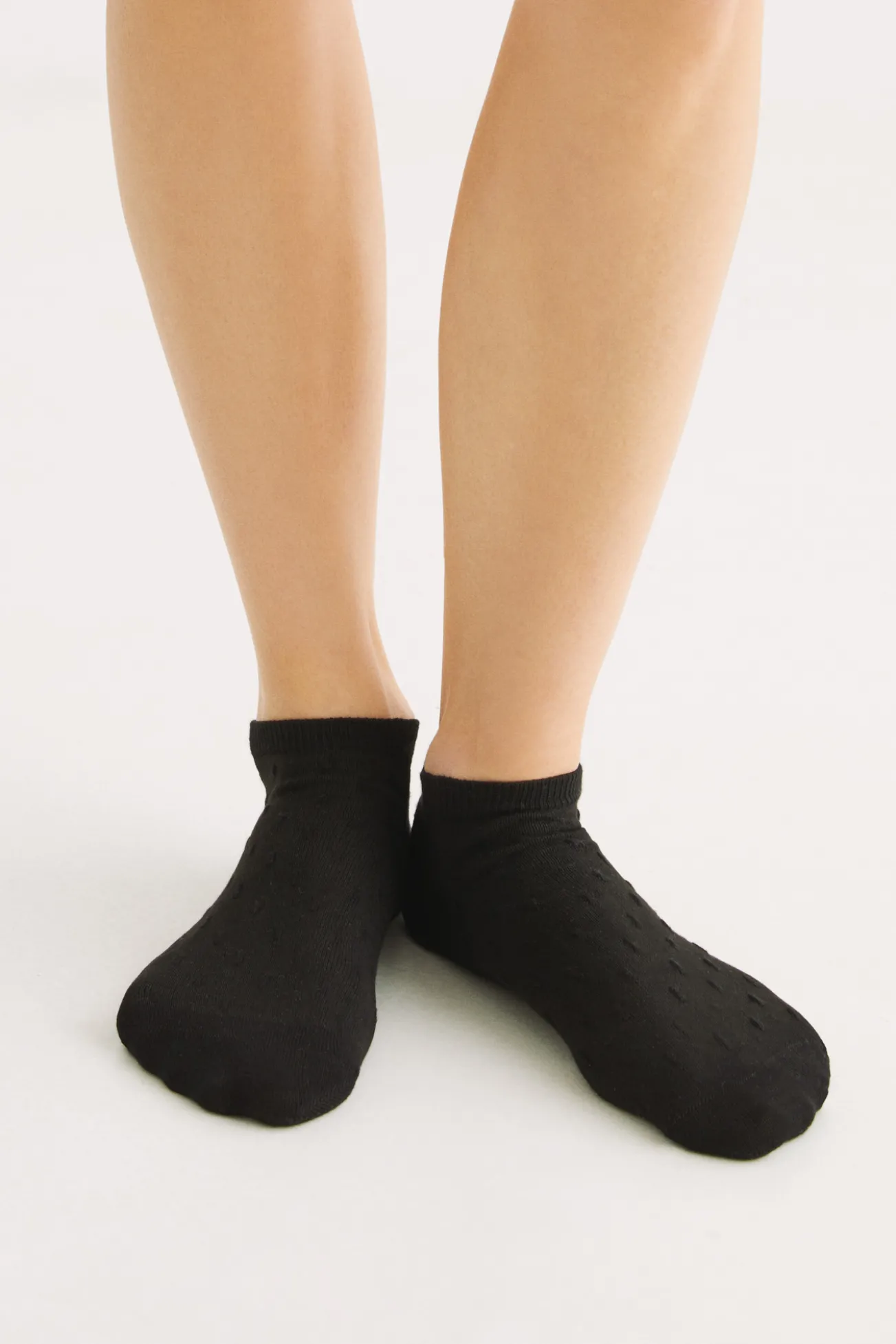 Chaussettes courtes coton noires
