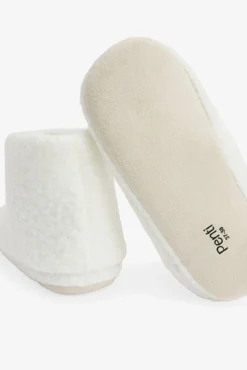 Chinelos de quarto bordados com o slogan Feel Good