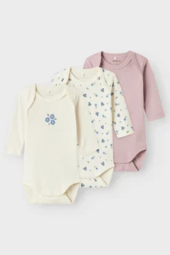 Conjunto de 3 bodies para bebê