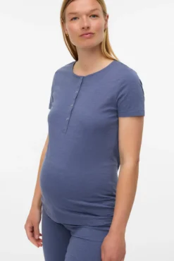 Conjunto de pijama de maternity em algodão orgânico