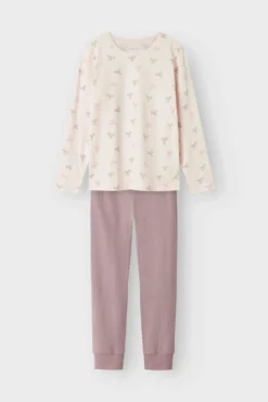Conjunto de pijama de menina com laços