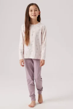 Conjunto de pijama de menina com laços
