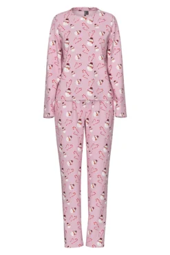 Conjunto de pijama longo de Natal