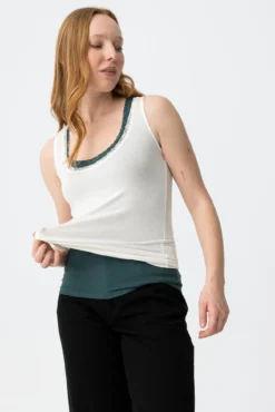 Conjunto de 2 tops com alças