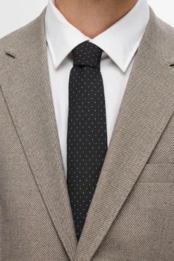 Corbata de puntitos 100% lana.