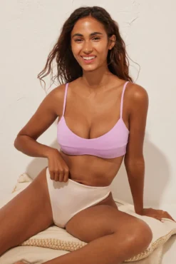 Cueca biquíni alta reversível