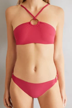 Cueca biquíni clássica rosa
