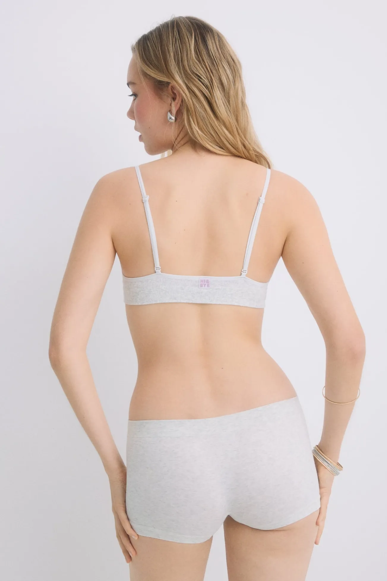 Cueca boxer cinza sem costura