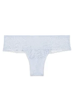Cueca brasileira larga de renda azul