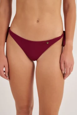 Cueca de biquíni brasileira ajustável piqué
