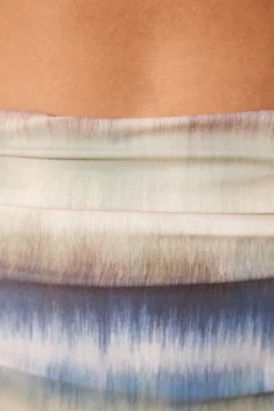 Cueca de biquíni estampada de cintura subida