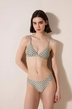 Cueca de biquíni estampado clássico