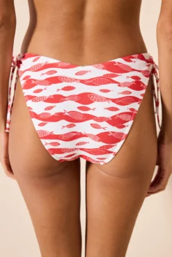 Cueca de biquíni estampado clássico