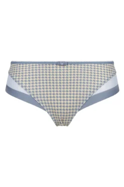 Cueca de microfibra e tule