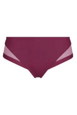 Cueca de microfibra e tule