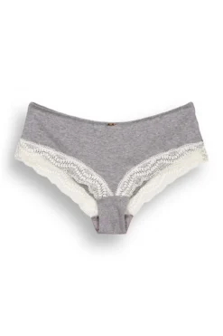 Cueca larga algodão gris