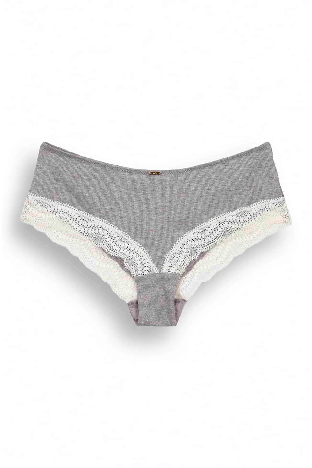 Cueca larga algodão gris