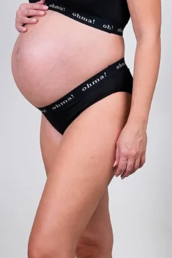 Cueca pré-mamã de algodão com elástico ohma!