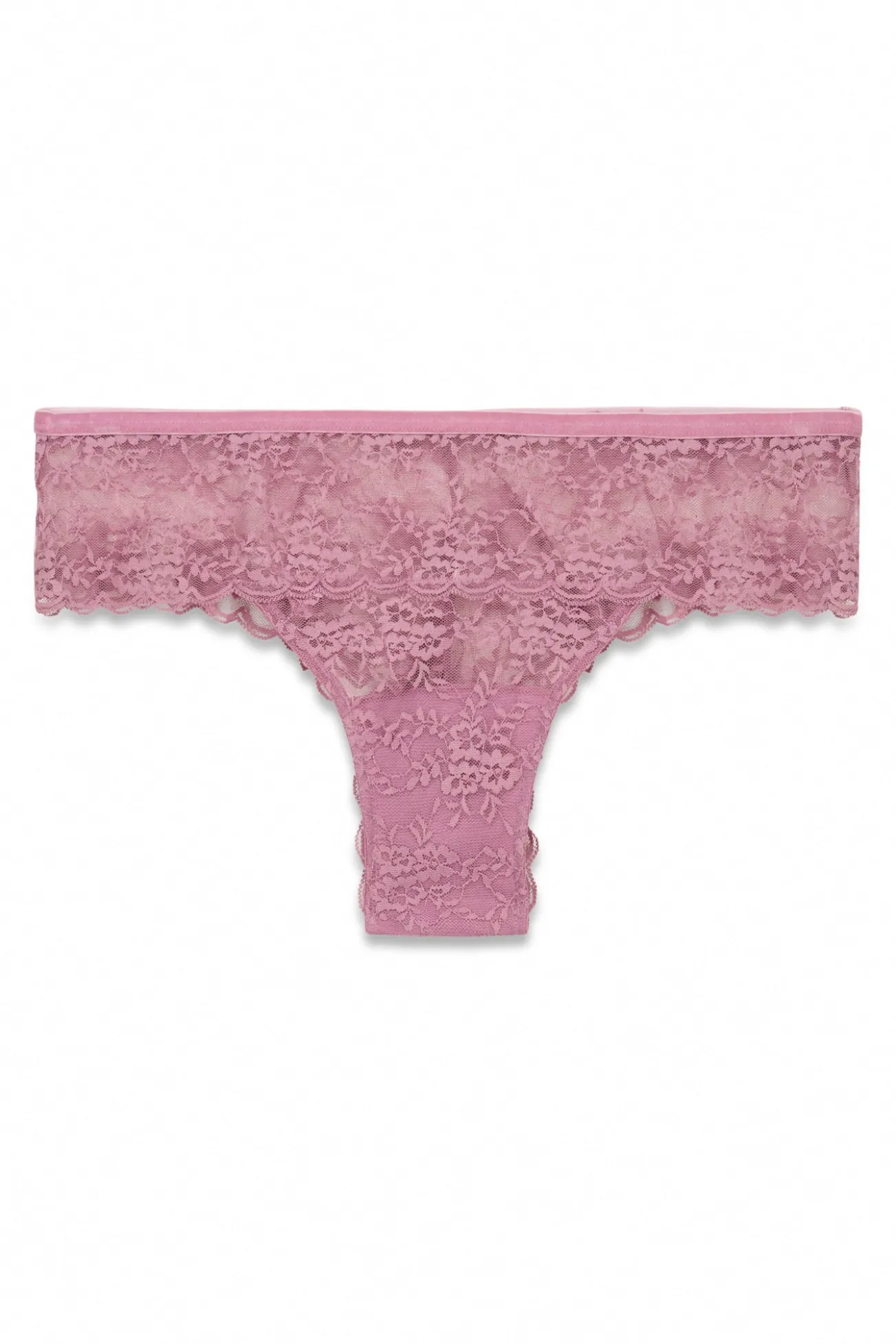 Cueca renda de renda rosa