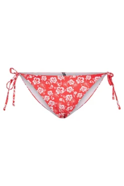 Cuequinha biquíni laço. Estampado de flores.