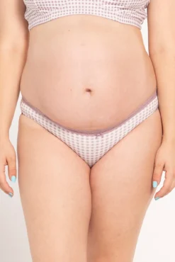 Cuequinha pré-mamã algodão print vichy