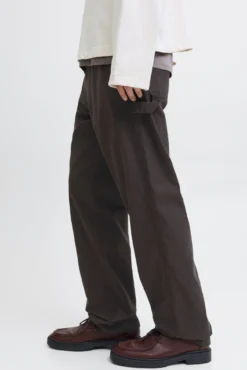 Denim cargo calça