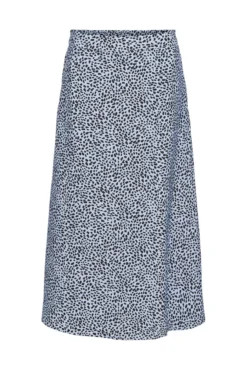 Falda largo midi estampado