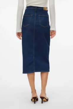 Falda vaquera midi