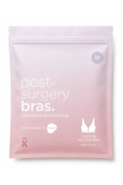FANTASTIC Soutien halter pós-operatório algodão branco