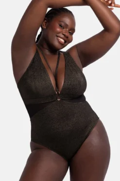 Fato de banho modelador preto