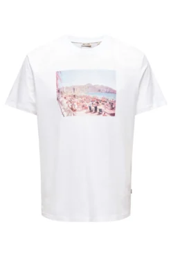 Herren-T-Shirt mit regular fit Passform. 100 % Bio-Baumwolle.