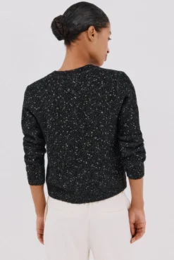 Jaqueta de lurex com botões