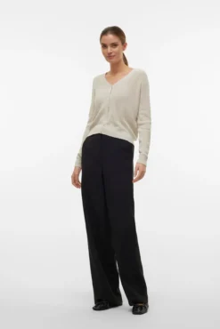 Jaqueta lurex gola manga comprida com bico