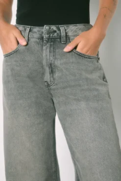 Jeans de perna larga 