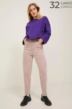 Jeans Lisbon mom fit cintura subida